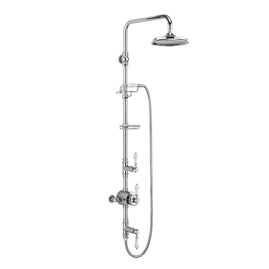  Burlington Stour Exposed Thermostatic Shower Kit with Airburst Shower Head, Handset & Rigid Riser