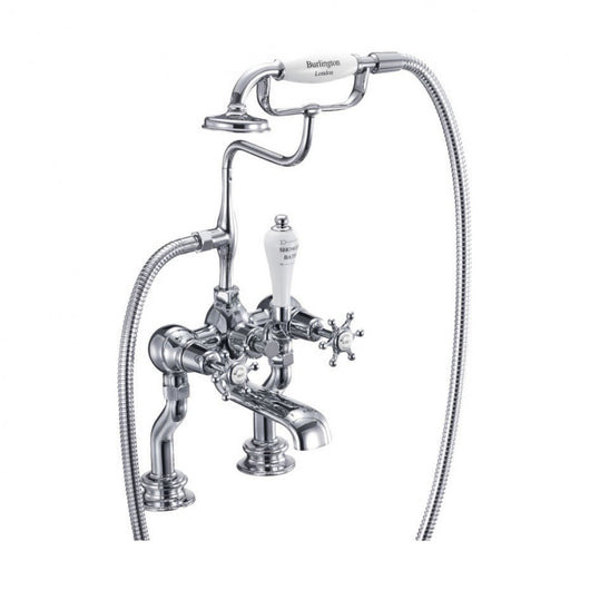  Burlington Birkenhead Regent Deck Mounted Bath Shower Mixer With S Adjuster