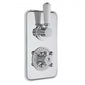 Bayswater Traditional Dual Concealed Shower Valve Single Outlet- White/Chrome