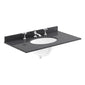 Bayswater 800mm 2-Door Floor Standing Basin Cabinet - Plummet Grey - welovecouk