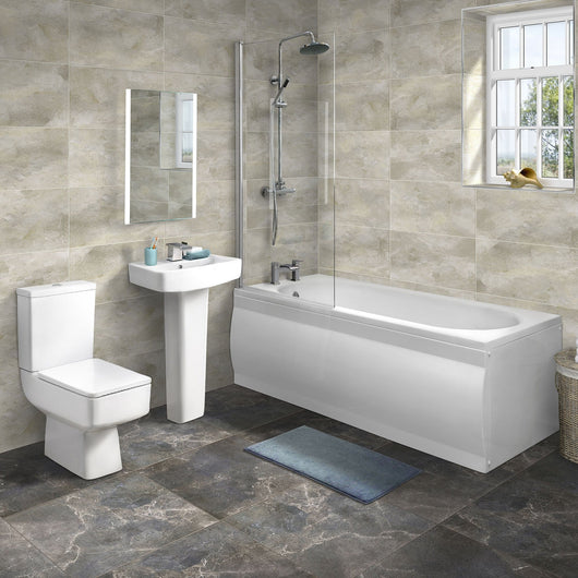  Serene Complete Shower Bathroom Suite - welovecouk