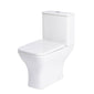 Brava Close Coupled Toilet with Grey Wall Hung Cloakroom Unit