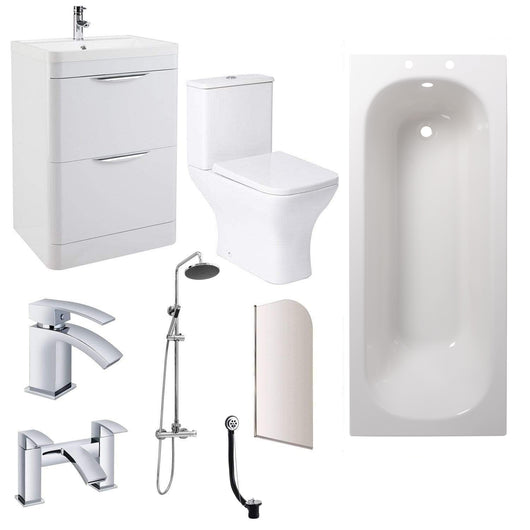  Brava Vanity Complete Shower Bathroom Suite