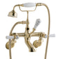 BC Designs Victrion Brushed Gold Wall Mounted Lever Bath Shower Mixer