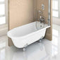 Burlington Hampton 1500 x 750 Roll Top Shower Bath with Luxury Feet