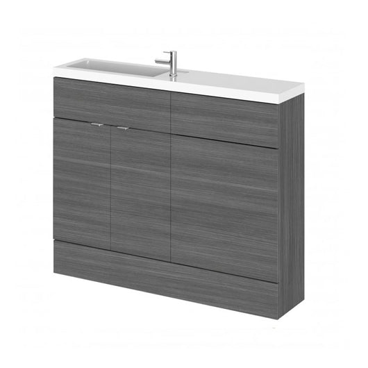  Hudson Reed Fusion 1100mm Combination - Compact - Anthracite Woodgrain