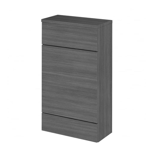  Hudson Reed Fusion 500mm Compact WC Unit & Co-ordinating Top - Anthracite Woodgrain