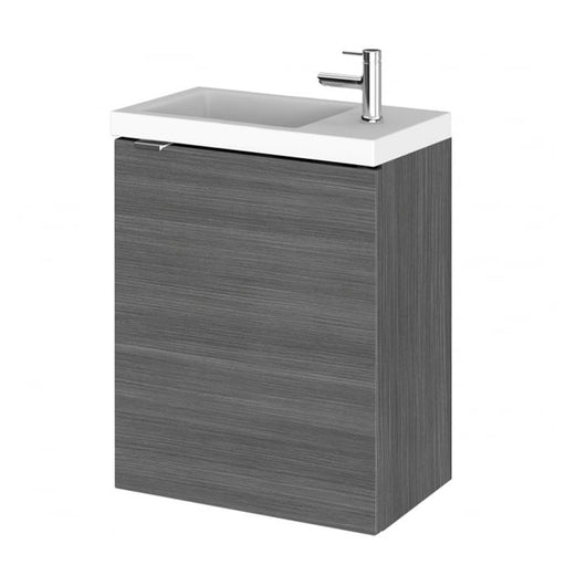  Hudson Reed Fusion 400mm Vanity Unit & Basin - Anthracite Woodgrain - CBI537