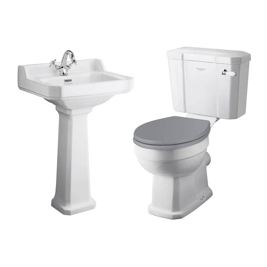  Bayswater Fitzroy 560mm Close Coupled Traditional Bathroom Suite - 1 Tap Hole - welovecouk