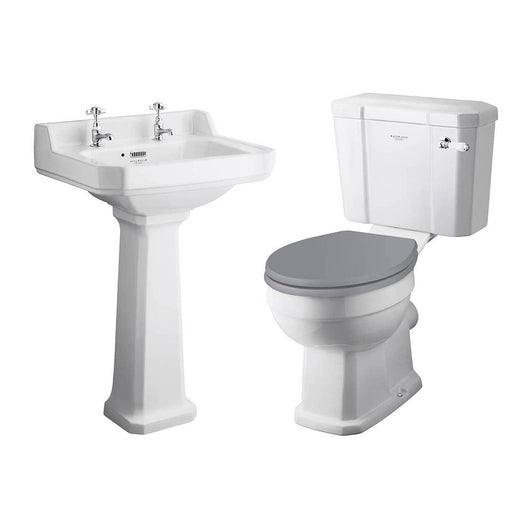  Bayswater Fitzroy 560mm Close Coupled Traditional Bathroom Suite - 2 Tap Hole - welovecouk