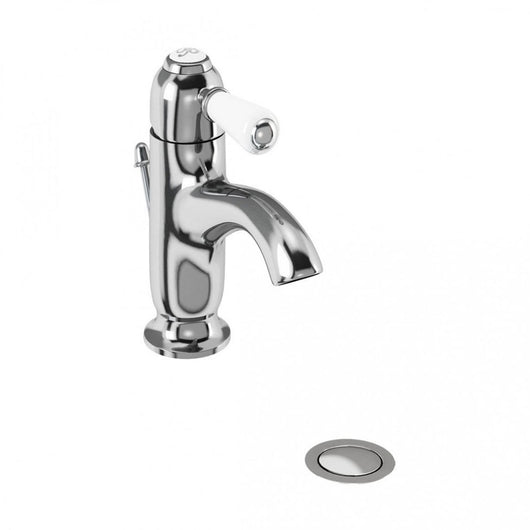  Burlington Chelsea Curved Basin Mixer with Pop-up Waste