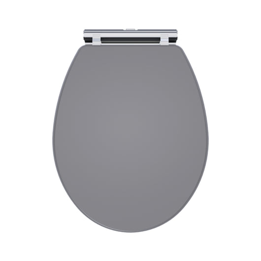  Nuie Classique Wooden Soft Close Toilet Seat - Satin Grey