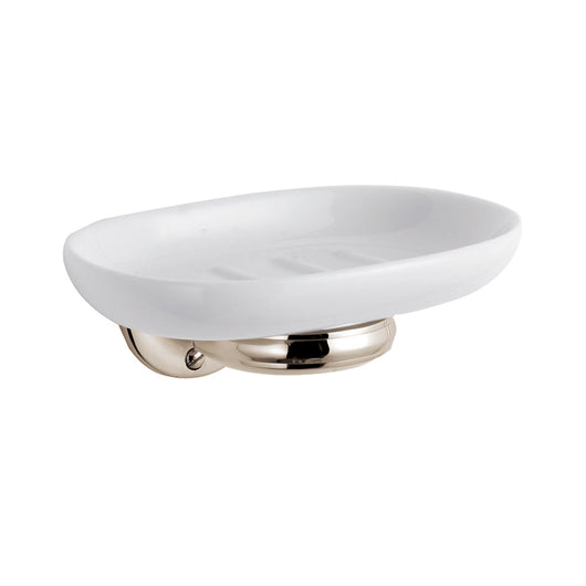  BC Designs Victrion Ceramic Soap Dish Holder - Nickel