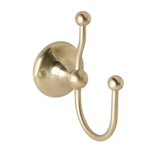  BC Designs Victrion Double Robe Hook - Brushed Gold