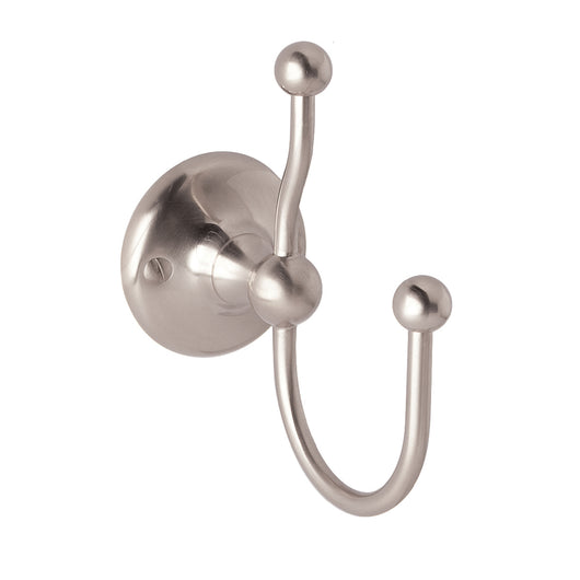 BC Designs Victrion Double Robe Hook - Brushed Nickel