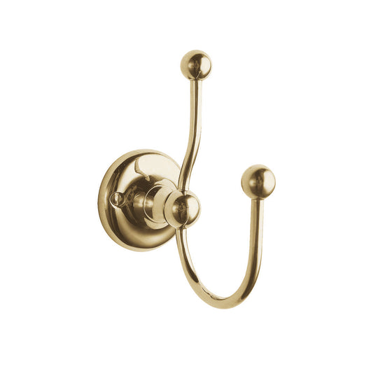  BC Designs Victrion Double Robe Hook - Gold