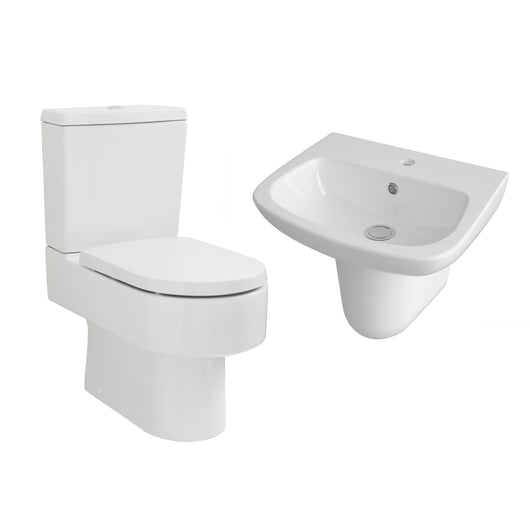  Ambrose Close Coupled Toilet & 500mm Semi Pedestal Basin