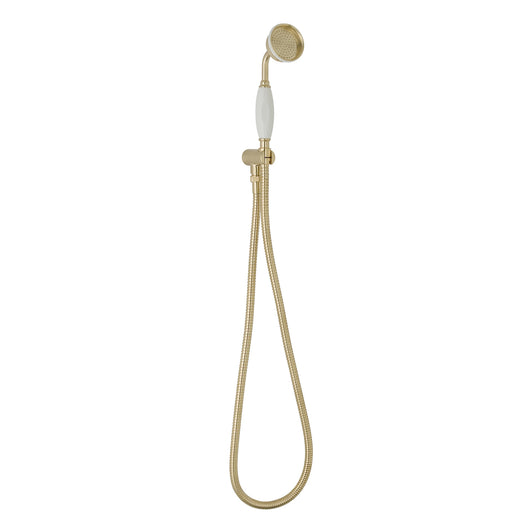  BC Designs Victrion Traditional Hand Shower Set and Wall Outlet - Brushed Gold