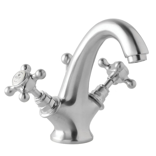  BC Designs Victrion Brushed Chrome Crosshead Mono Basin Mixer