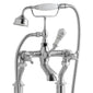 BC Designs Victrion Brushed Chrome Deck Mounted Crosshead Bath Shower Mixer