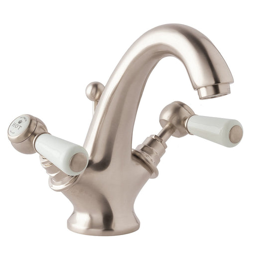  BC Designs Victrion Brushed Nickel Lever Mono Basin Mixer