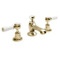 BC Designs Victrion Gold Lever 3 Tap Hole Basin Mixer