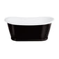 Clearwater Clearstone Balthazar Black 1675mm Freestanding Bath - Ex Display at Wigan Store