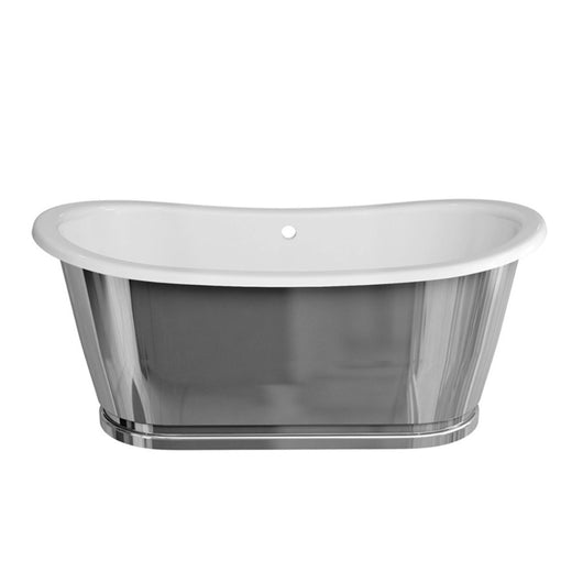  Clearwater Clearstone Balthazar Chrome 1675mm Freestanding Bath