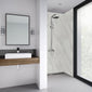 Wetwall Carrara Marble Shower Panel - 2420 x 900mm - Clean Cut