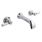 BC Designs Victrion Chrome Lever 3-Hole Wall Bath Filler With Spout