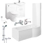 Monty 1700 P-Shaped Complete Combination Bathroom Suite