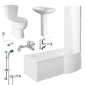 Monty 1700 P-Shaped Complete Bathroom Suite