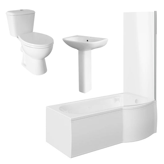  Monty 1700 P-Shaped Bathroom Suite - welovecouk
