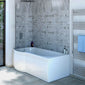 Cove P-Shaped 1700 x 850/700 Shower Bath with Bath Screen