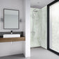 Wetwall Cream Stone Shower Panel - 2420 x 590mm - Tongue & Grooved