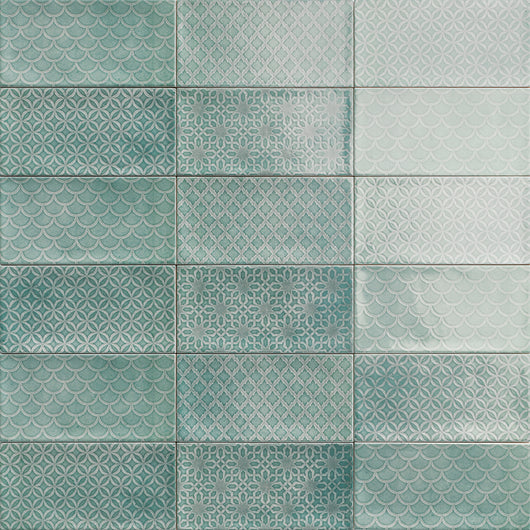  Décor Valley Emerald Rectangle Ceramic Tiles