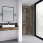 Wetwall Dark Wood Shower Panel - 2420 x 590mm - Tongue & Grooved