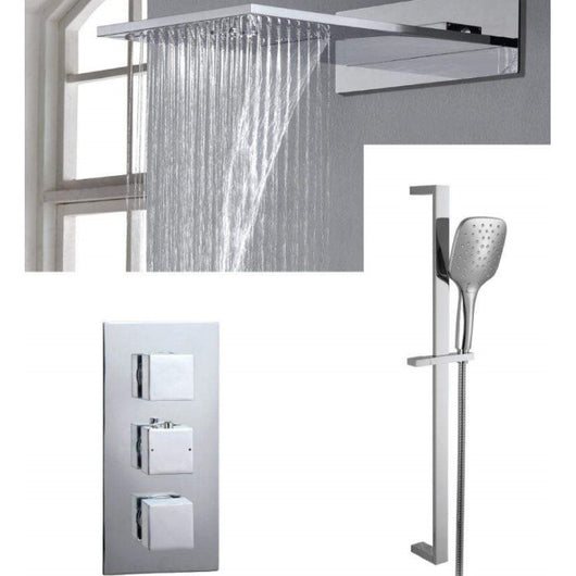  DesignCo Solo Waterfall Deluxe Glide Concealed Shower System