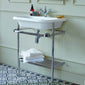 Burlington Natural Stone 750mm Basin With Stainless Steel Basin Stand