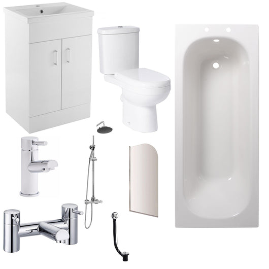 Evo Vanity Complete Shower Bathroom Suite
