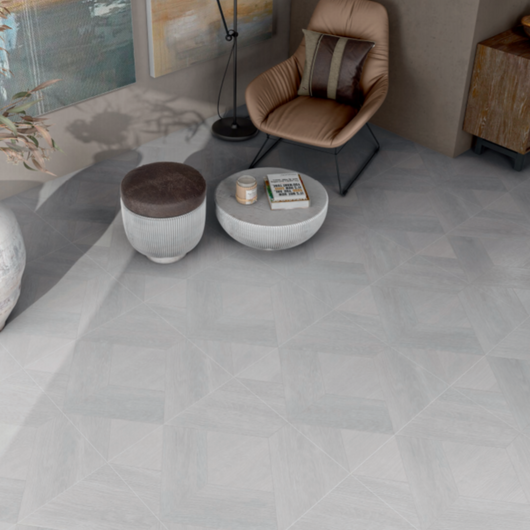  Cut Sample: Greta Ash Square Porcelain Tile - welovecouk