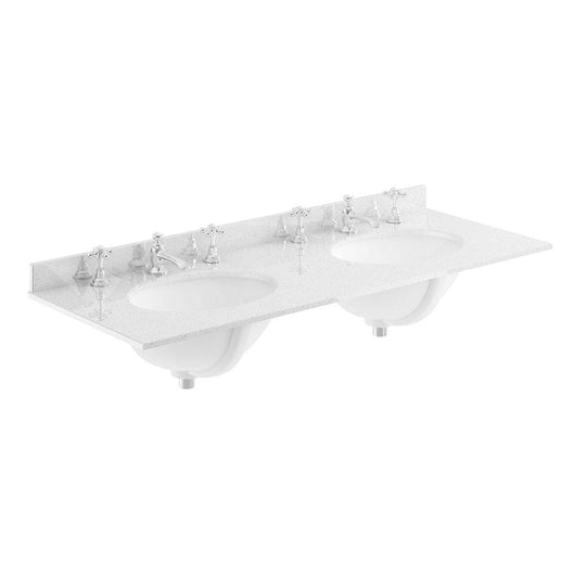  Bayswater 1200mm 4-Door Floor Standing Basin Cabinet - Pointing White - welovecouk