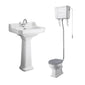 Bayswater Fitzroy 560mm High Level Traditional Bathroom Suite - 1 Tap Hole