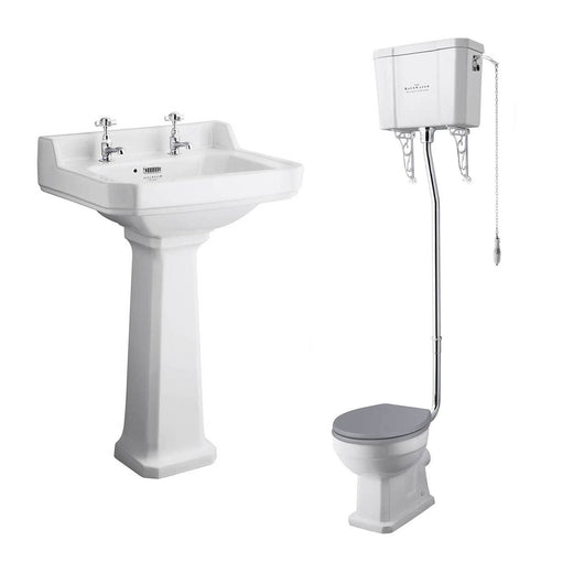  Bayswater Fitzroy 560mm High Level Traditional Bathroom Suite - 2 Tap Hole