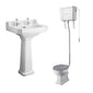 Bayswater Fitzroy 560mm High Level Traditional Bathroom Suite - 2 Tap Hole