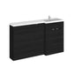 Hudson Reed Fusion 1500mm Combination Vanity Pack - Charcoal Black