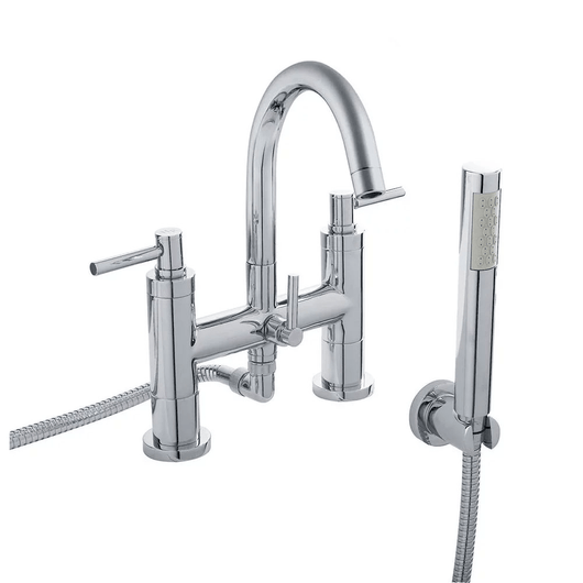  Hudson Reed Tec Lever Bath Shower Mixer With Swivel Spout Kit & Wall Bracket Tap