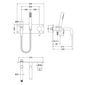Hudson Reed Tec Wall Mounted Lever Bath Shower Mixer Tap