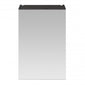 Mantello 450mm Single Door Mirrored Bathroom Cabinet - Charcoal Black