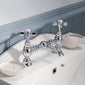 Nuie Beaumont Luxury 2-Hole Basin Mixer Tap Deck Mounted - welovecouk